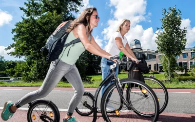 Auf einem Schritt durch Leiden